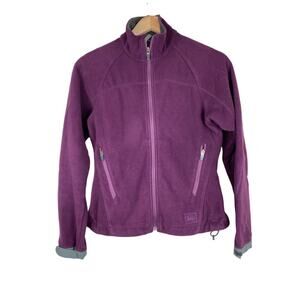REI Women's Size XS Purple Full Zip Fleece Outdoor Jacket *